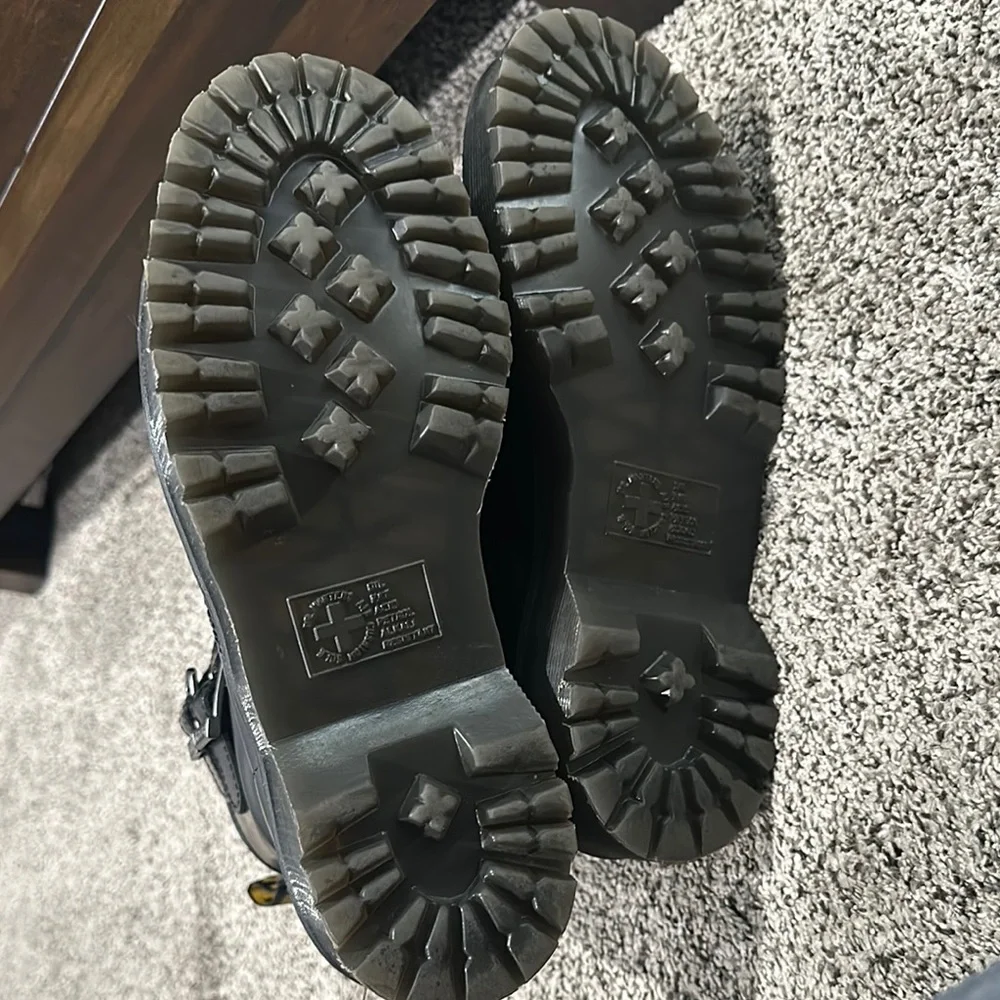 Dr. Martens Black Leather Boots - Picture 3 of 10